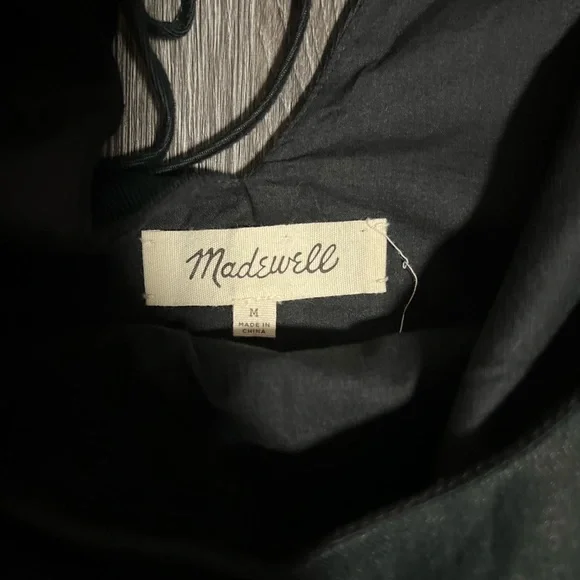 Madewell Black Dress with Tassel Hem - Picture 7 of 9